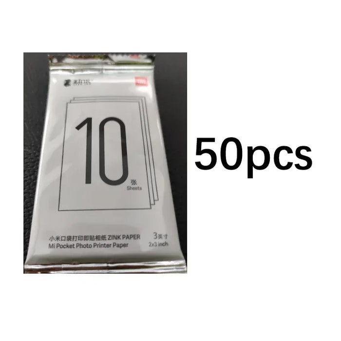 Xiaomi Original Pocket Printer Paper ZINK Self-Adhesive Photo Print Sheets for Xiaomi 3-Inch Mini Pocket Photo Printer Only Pape