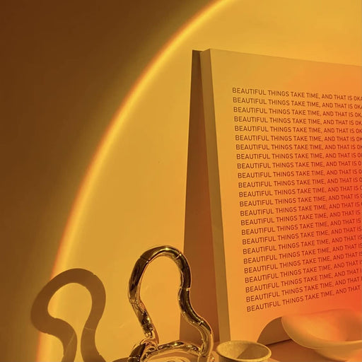 Sunset Lamp 4.5 Feet Floor Lamp Sunset Projection LED Light with 3 Colors, Rainbow Projector Lamp Floor Lamp Multicolors Night Light for Living Room Girls Bedroom Romantic Modern(Silver)