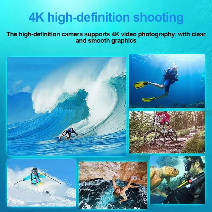 Ultra HD 4K Action Camera 720P/30FPS Wifi Underwater Cameras Waterproof Helmet Bicycle Video Recording Cameras Outdoor Sport Cam