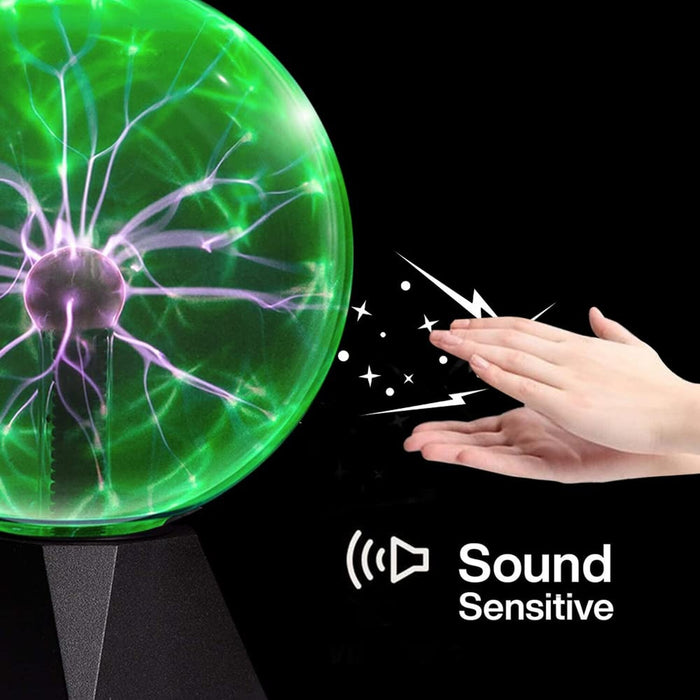 Mcoplus 7Inch Green Plasma Ball, Plasma Lamp/Light, Plasma Electric Nebula Li...