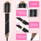 1Pc 5 In 1 Hot Air Styler Straightener Curler Dryer Automatic Wrap Styler Hair Dryer Brush Set With 3 Temp Settings ALCI Plug Glove Cable Tie 2 Alligator Hair Clips