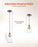 Pendant Light 1-Light Pendant Lighting With Glass Shade Adjustable Height