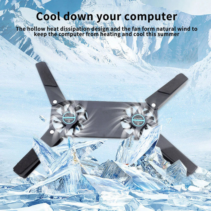 Laptop Cooler Gaming Laptop Heat Dissipation Pad, Ergonomic Portable Laptop Cooler Pad, Strong Wind Laptop Heat Dissipation Base Holiday Saving Gifts