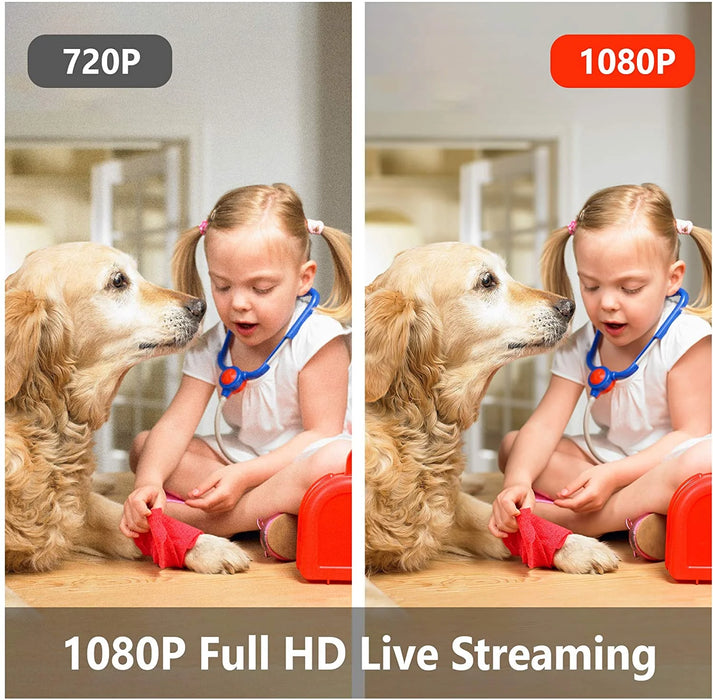 Security Cameras 4 Pieces, Home Security Camera Indoor 1080P, Wi-Fi Cameras for Baby/Pet, Motion Detection, Two-Way Audio, Night Vision