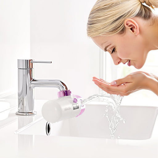 Skincare Water Filter Bathroom Sink Faucet Purifier For Skin PinkGold